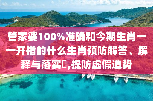 管家婆100%准确和今期生肖一一开指的什么生肖预防解答、解释与落实​,提防虚假造势