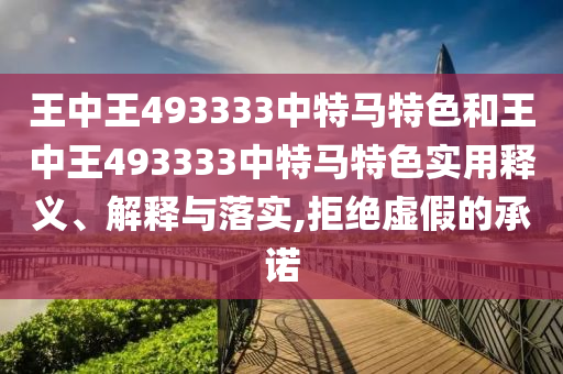 王中王493333中特马特色和王中王493333中特马特色实用释义、解释与落实,拒绝虚假的承诺